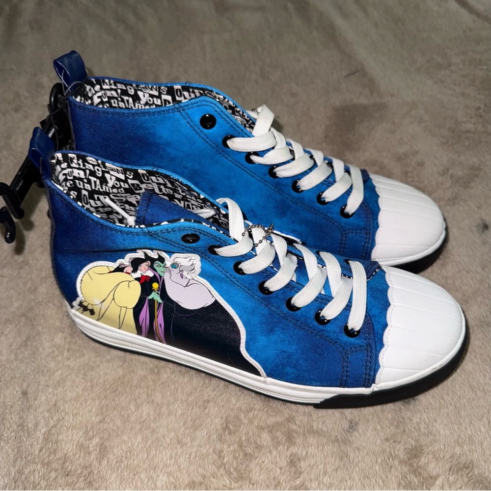 Disney “Villians” High Tops, new with tags attached!